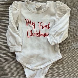 0-3 months My First Christmas Outfit